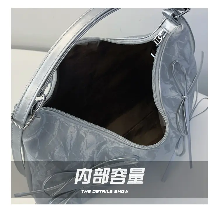 Women's Cream Chain Strap Tote Bag Large Capacity Travel Backpack — feature 6