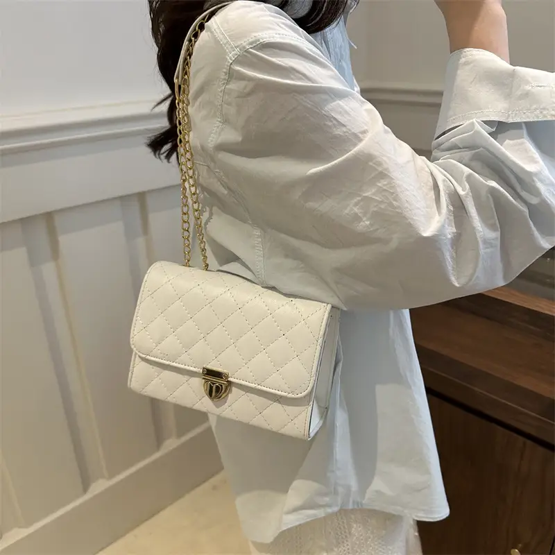 2024 Women's Rhombic Chain Shoulder Bag Set - Image 7