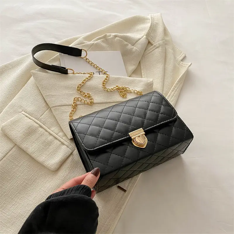 2024 Women's Rhombic Chain Shoulder Bag Set - Image 2