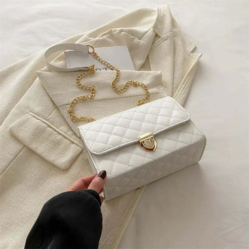 2024 Women's Rhombic Chain Shoulder Bag Set - Image 3