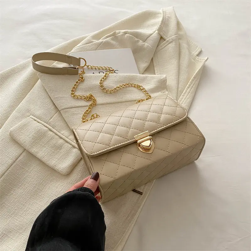 2024 Women's Rhombic Chain Shoulder Bag Set - Image 4