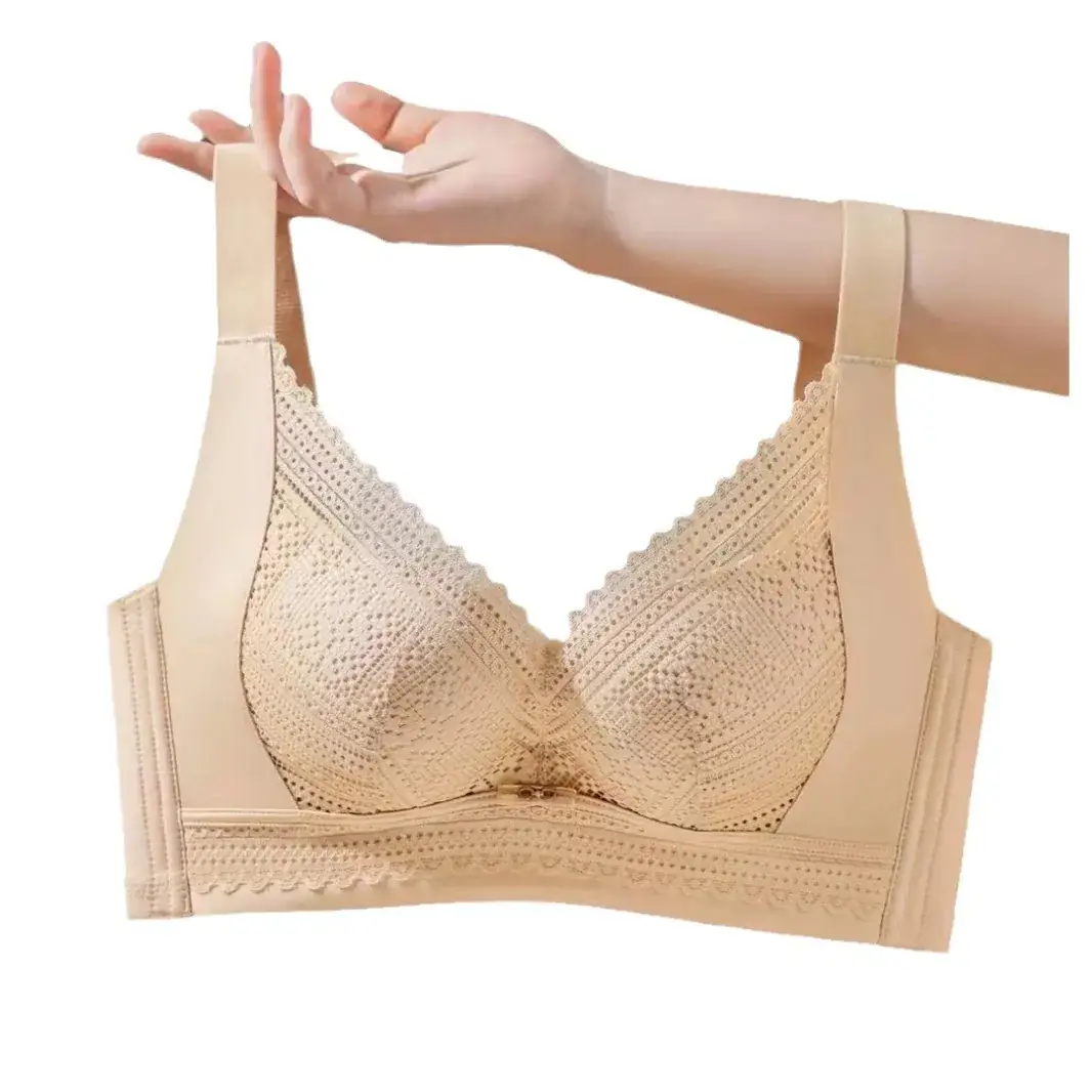 Wire-Free Lace Push Up Bra for Small Women - Image 10