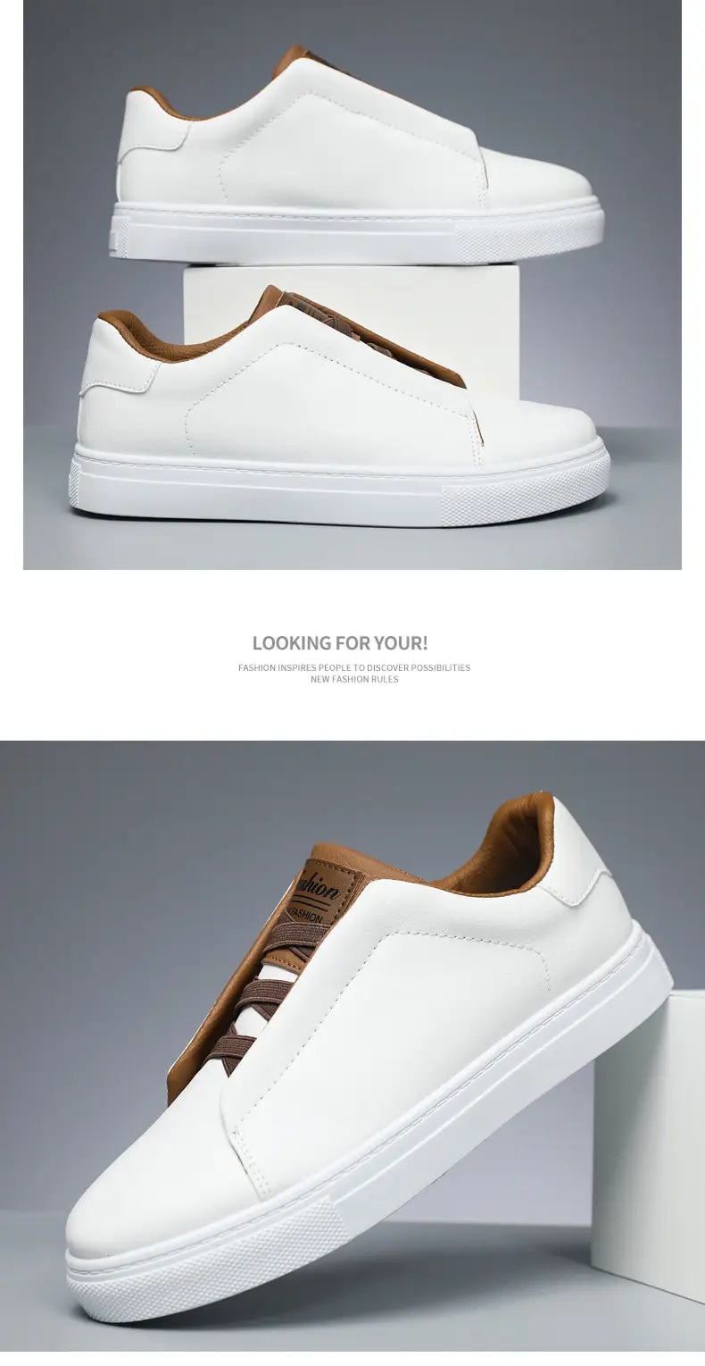 Cross border plus size wholesale men's fashion solid color low top skateboard shoes, comfortable non-slip durable sneaker outdoor live — feature 14