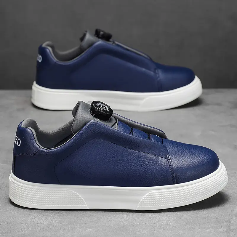 Cross border plus size wholesale men's fashion solid color low top skateboard shoes, comfortable non-slip durable sneaker outdoor live - Image 6