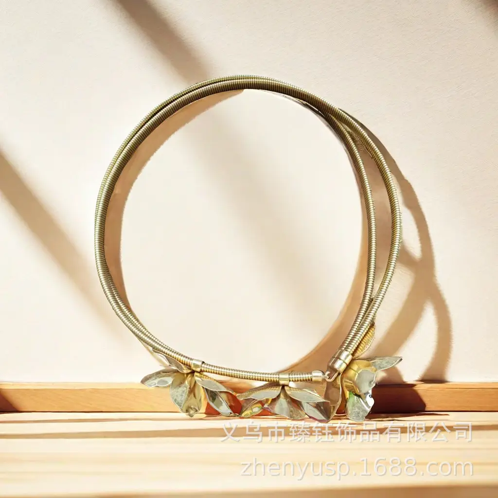 Vintage Rhinestone Flower Belt for Women — feature 15