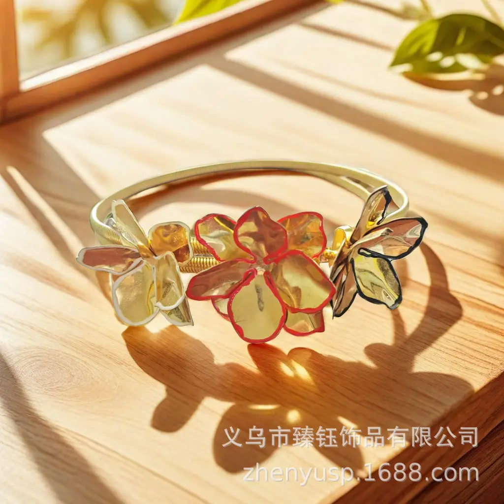 Vintage Rhinestone Flower Belt for Women — feature 9