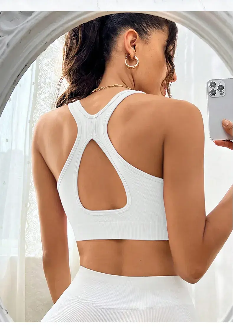 Green Elf Women's X-Back Yoga Bra No Wires Elastic — feature 11