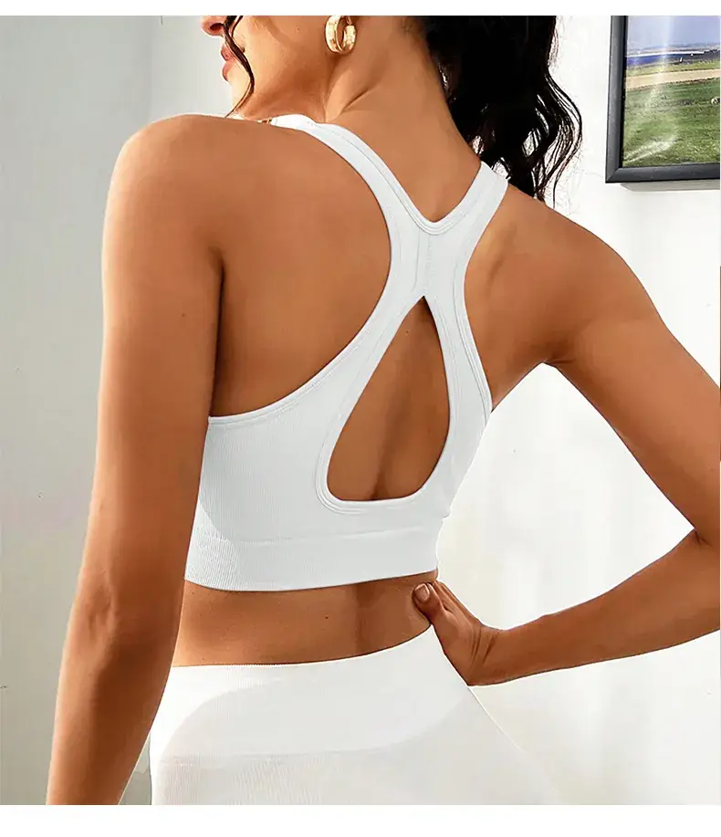 Green Elf Women's X-Back Yoga Bra No Wires Elastic — feature 12