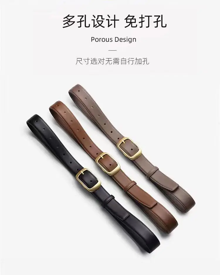 Women's Leather Belt with High-end Denim Jeans — feature 20