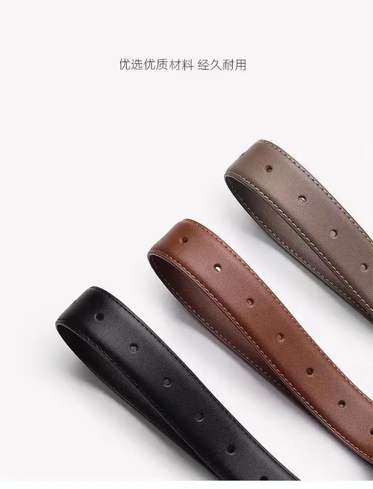 Women's Leather Belt with High-end Denim Jeans — feature 23