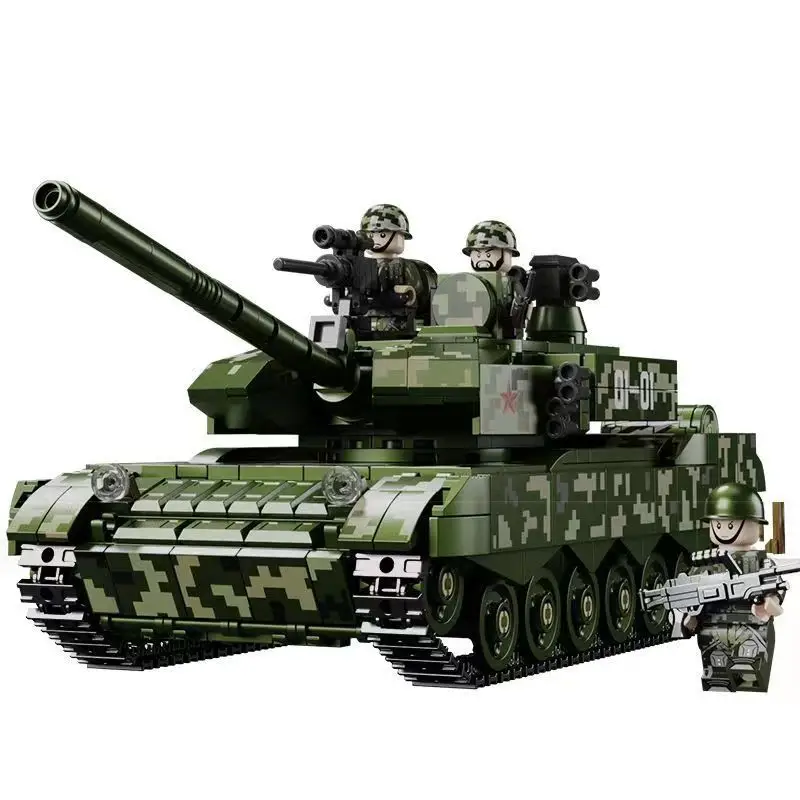 Compatible with Lego military series puzzle assembled building blocks World War II tank armored car boy toy gift wholesale