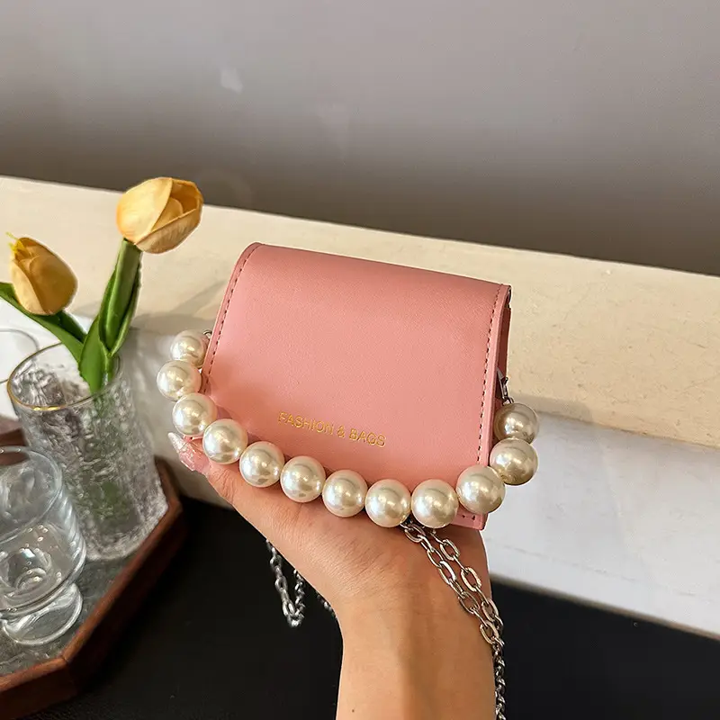 Pearl Chain Crossbody Bag for Women 2024 Summer - Image 6
