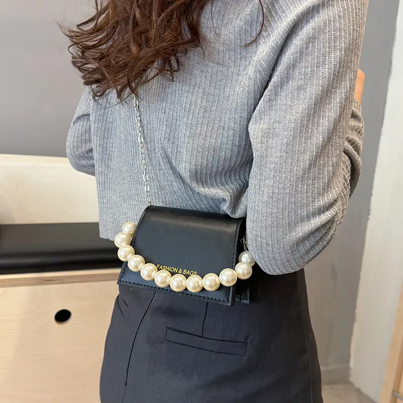 Pearl Chain Crossbody Bag for Women 2024 Summer - Image 8