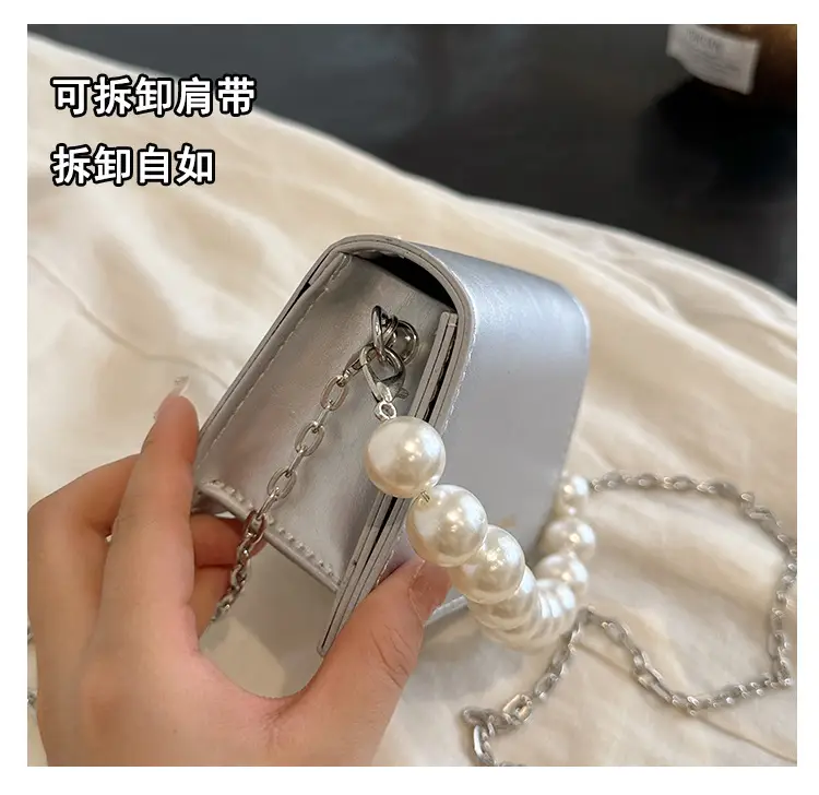 Pearl Chain Crossbody Bag for Women 2024 Summer — feature 10