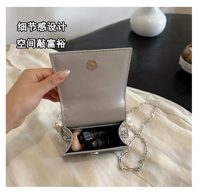 Pearl Chain Crossbody Bag for Women 2024 Summer — feature 12