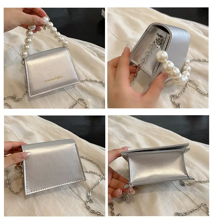 Pearl Chain Crossbody Bag for Women 2024 Summer — feature 14
