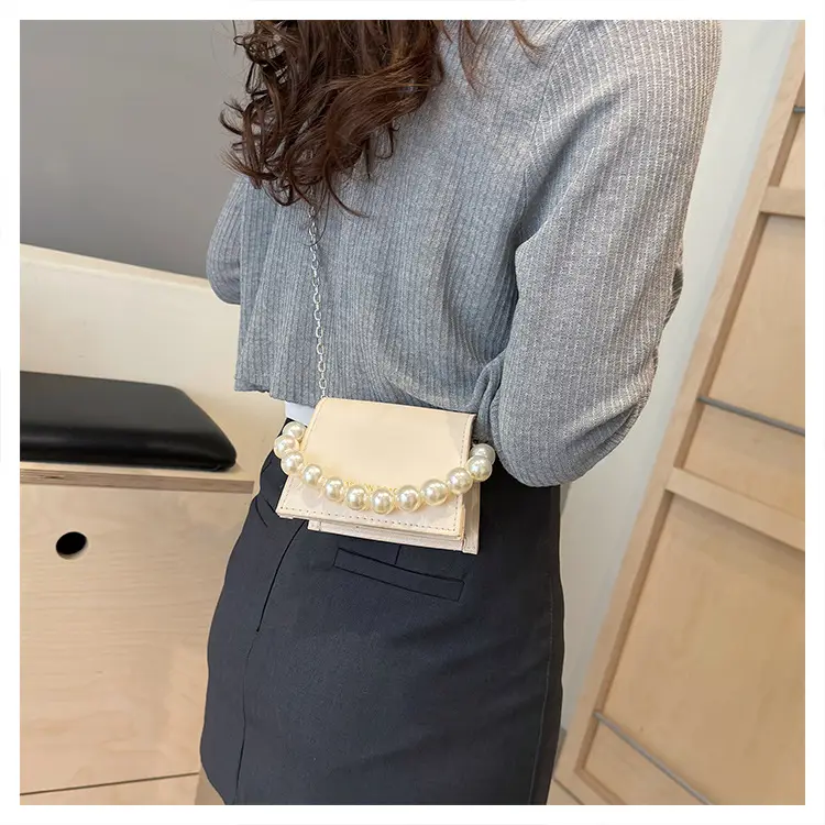 Pearl Chain Crossbody Bag for Women 2024 Summer — feature 15