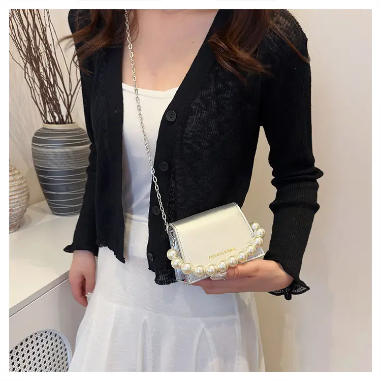 Pearl Chain Crossbody Bag for Women 2024 Summer — feature 20