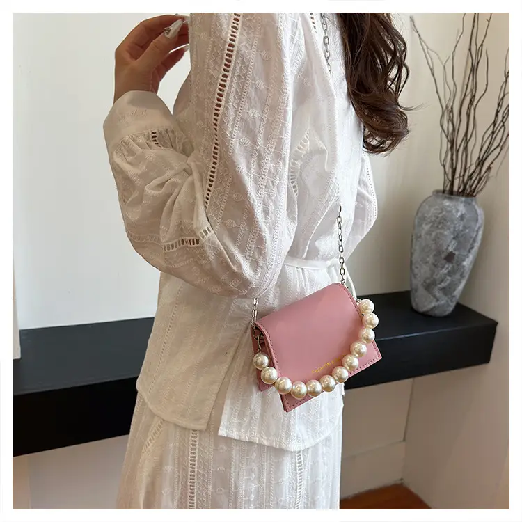 Pearl Chain Crossbody Bag for Women 2024 Summer — feature 21