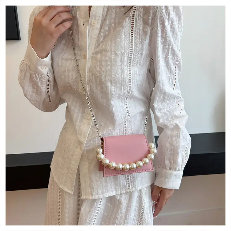Pearl Chain Crossbody Bag for Women 2024 Summer — feature 22