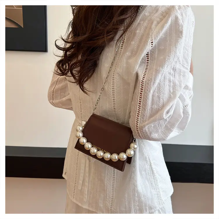 Pearl Chain Crossbody Bag for Women 2024 Summer — feature 23