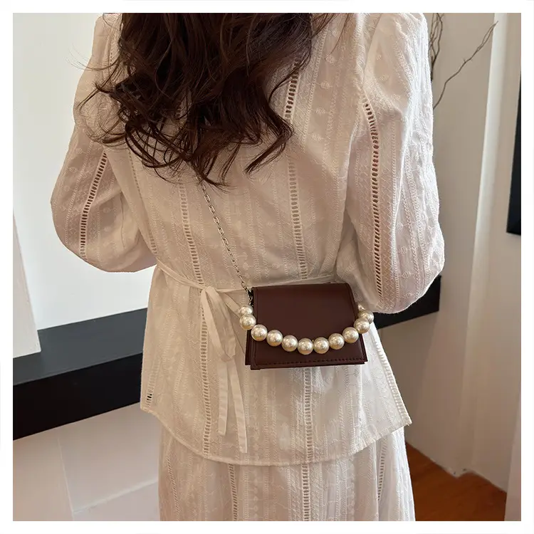 Pearl Chain Crossbody Bag for Women 2024 Summer — feature 24