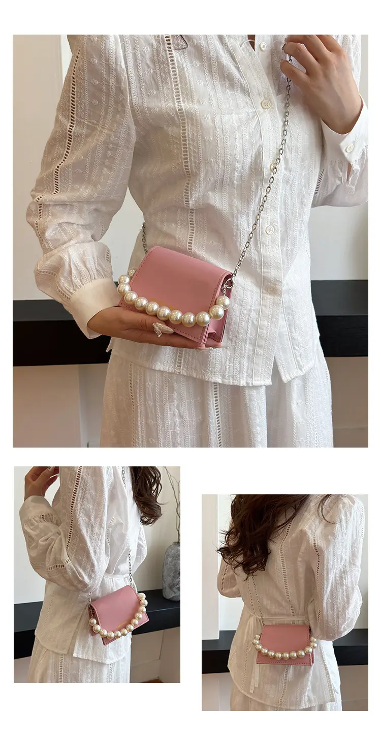 Pearl Chain Crossbody Bag for Women 2024 Summer — feature 27