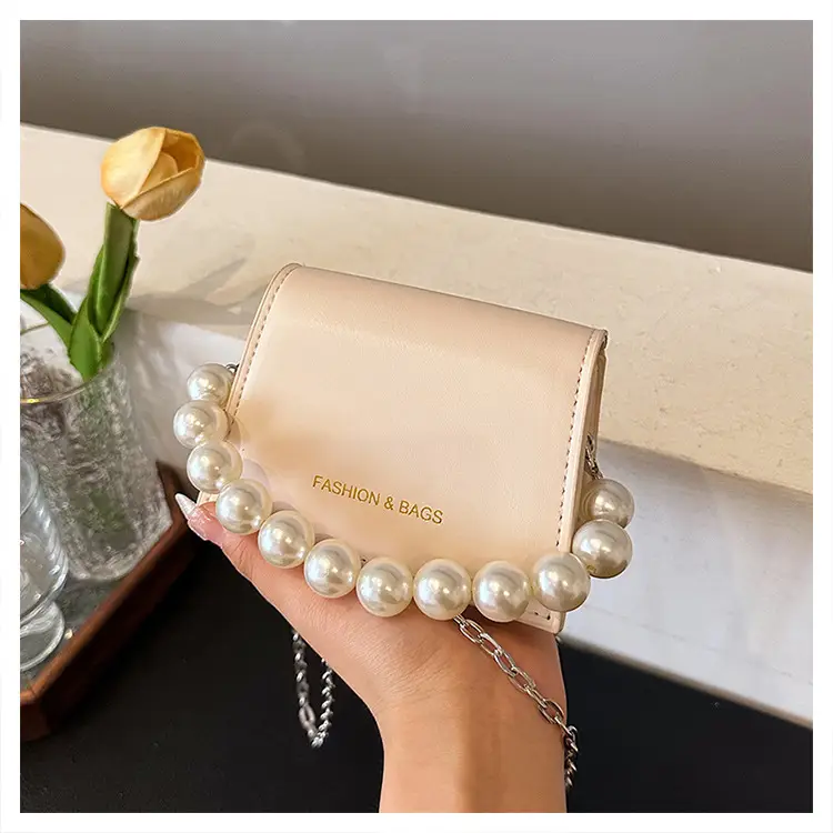 Pearl Chain Crossbody Bag for Women 2024 Summer — feature 30
