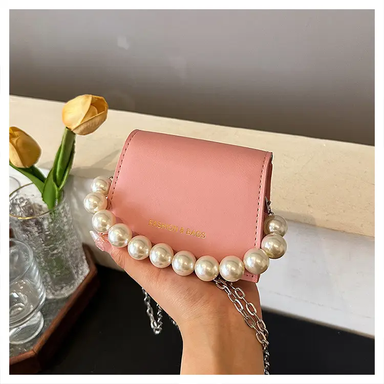Pearl Chain Crossbody Bag for Women 2024 Summer — feature 31
