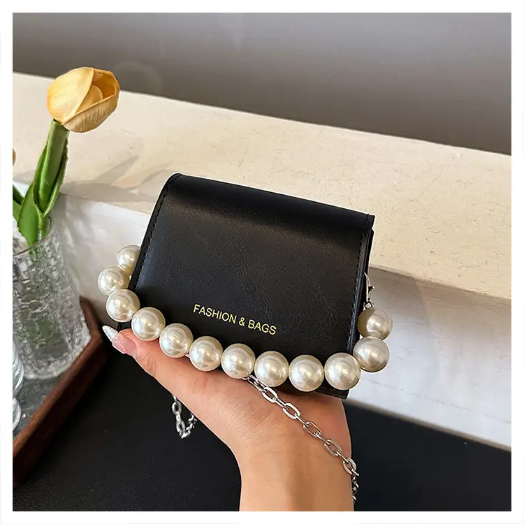 Pearl Chain Crossbody Bag for Women 2024 Summer — feature 34