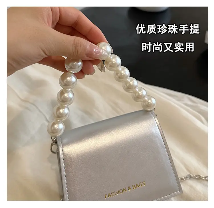 Pearl Chain Crossbody Bag for Women 2024 Summer — feature 7