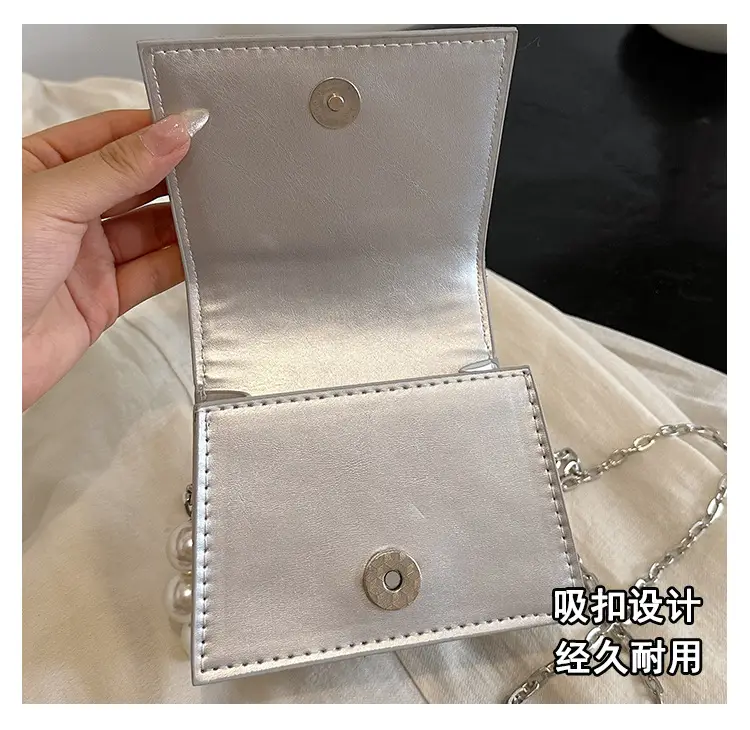 Pearl Chain Crossbody Bag for Women 2024 Summer — feature 8