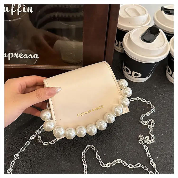 Pearl Chain Crossbody Bag for Women 2024 Summer - Image 2