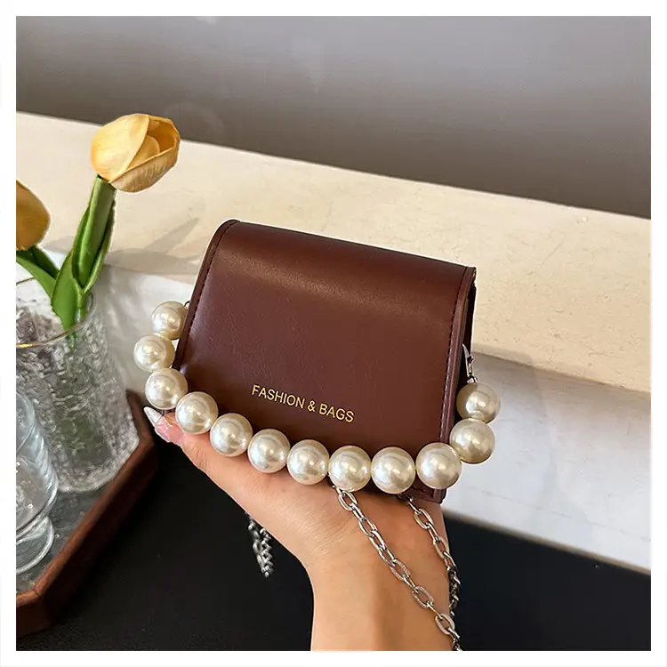 Pearl Chain Crossbody Bag for Women 2024 Summer - Image 3
