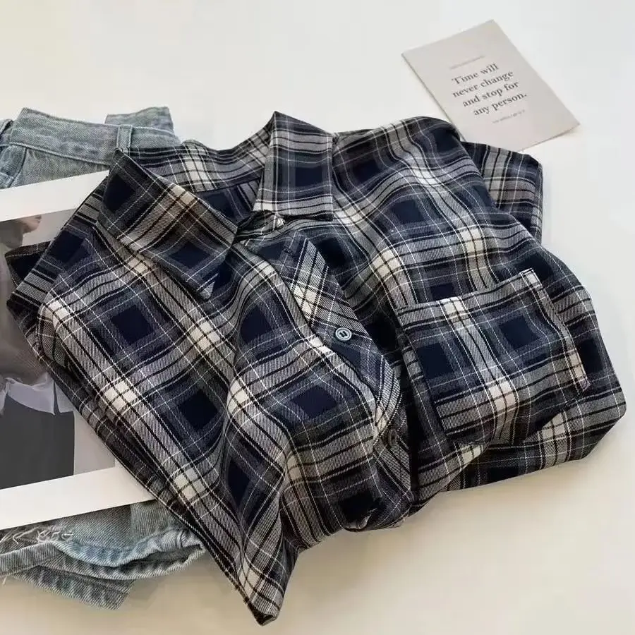 Men Plaid Long Sleeve Shirt Loose Cleanfit 2024 — feature 10