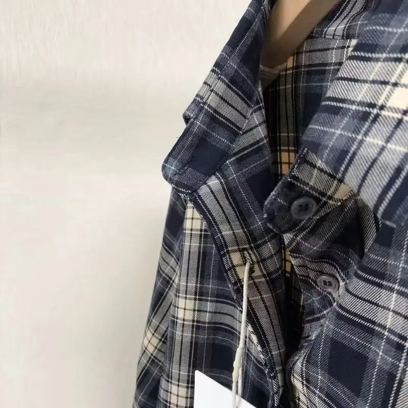 Men Plaid Long Sleeve Shirt Loose Cleanfit 2024 — feature 11