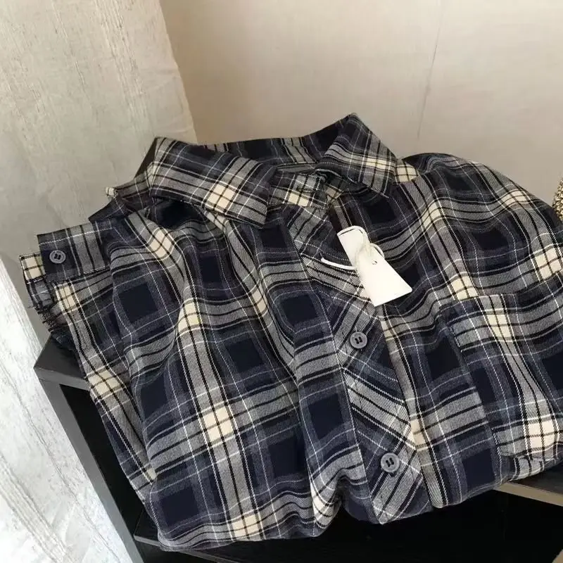 Men Plaid Long Sleeve Shirt Loose Cleanfit 2024 — feature 4