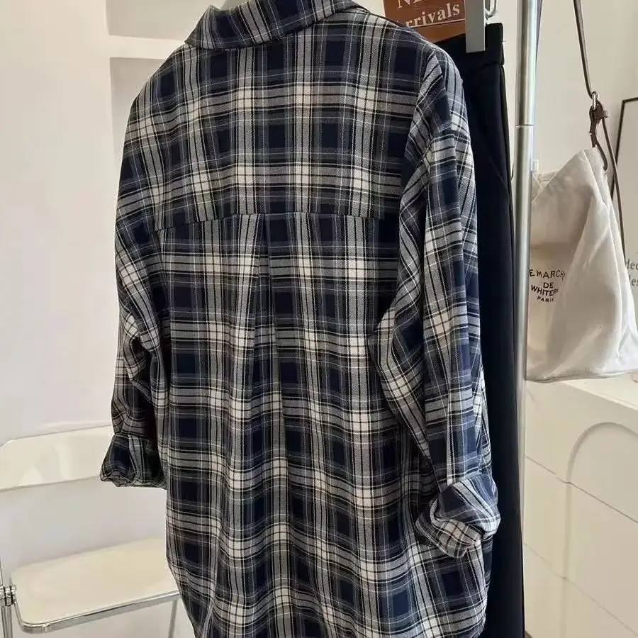 Men Plaid Long Sleeve Shirt Loose Cleanfit 2024 — feature 9