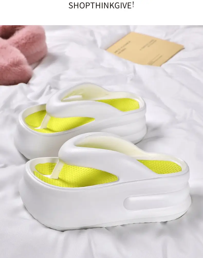 2024 Heightening Flip-Flops for Summer Outer Wear Fashion Mesh New Fashion Thick-Soled Non-Slip Casual Wear-Resistant Flip-Flops — feature 14