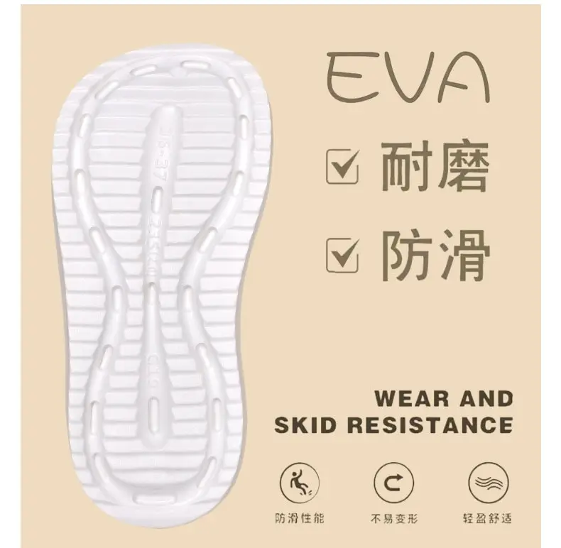 2024 Heightening Flip-Flops for Summer Outer Wear Fashion Mesh New Fashion Thick-Soled Non-Slip Casual Wear-Resistant Flip-Flops — feature 6