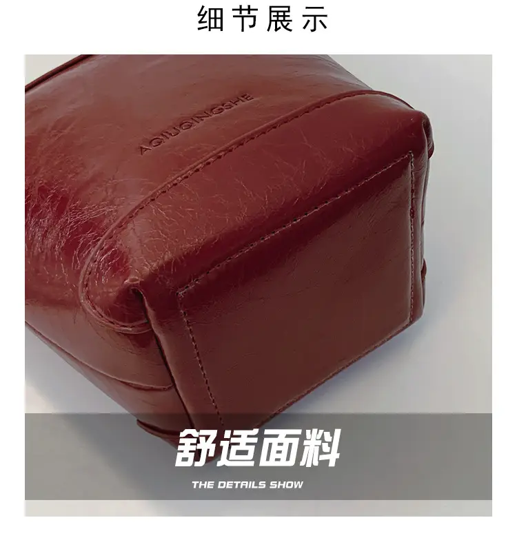 Women's Red Chain Shoulder Bag 2024 New Style — feature 5
