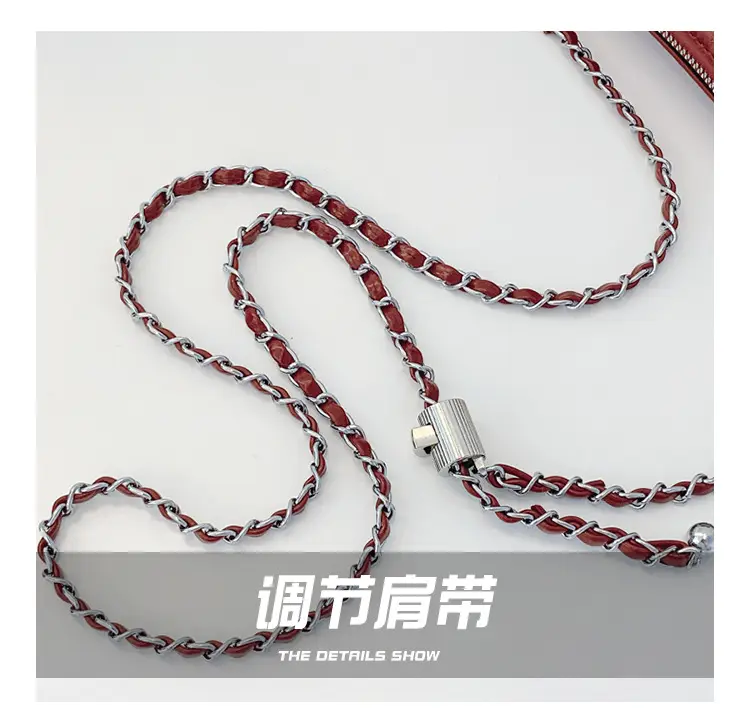 Women's Red Chain Shoulder Bag 2024 New Style — feature 6