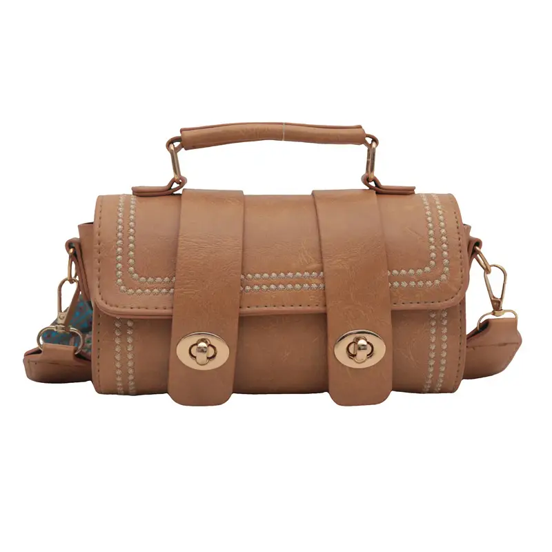 Women's 2024 Spring Summer Cylindrical Handbag with Wide Strap - Image 10