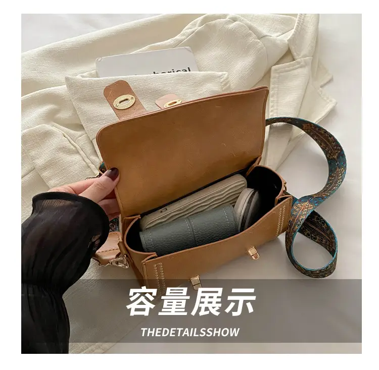 Women's 2024 Spring Summer Cylindrical Handbag with Wide Strap — feature 8