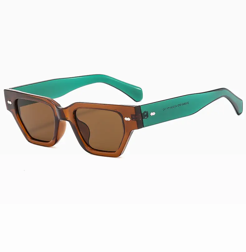Trendy Square Frame Sunglasses with Rivet Decor β feature 17