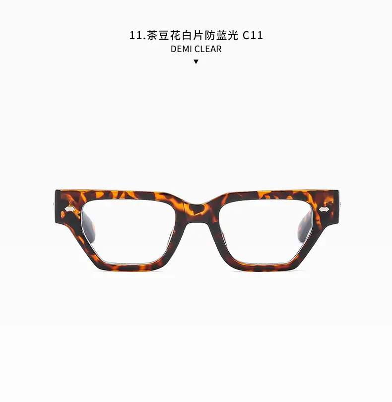Trendy Square Frame Sunglasses with Rivet Decor β feature 30