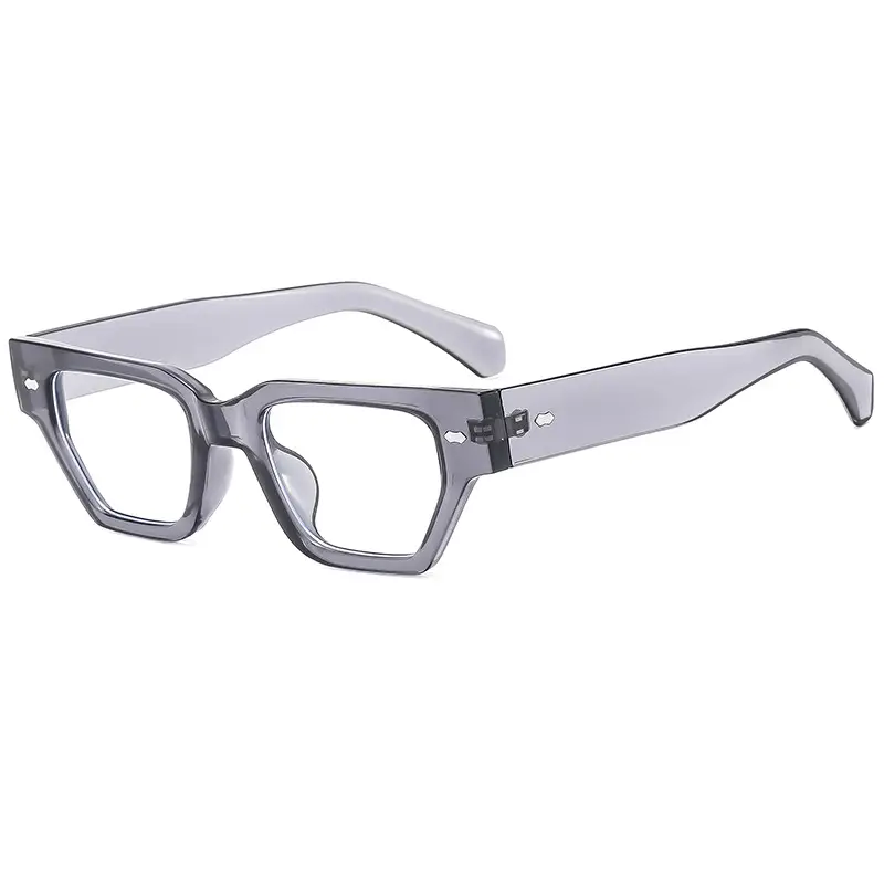 Trendy Square Frame Sunglasses with Rivet Decor - Image 10