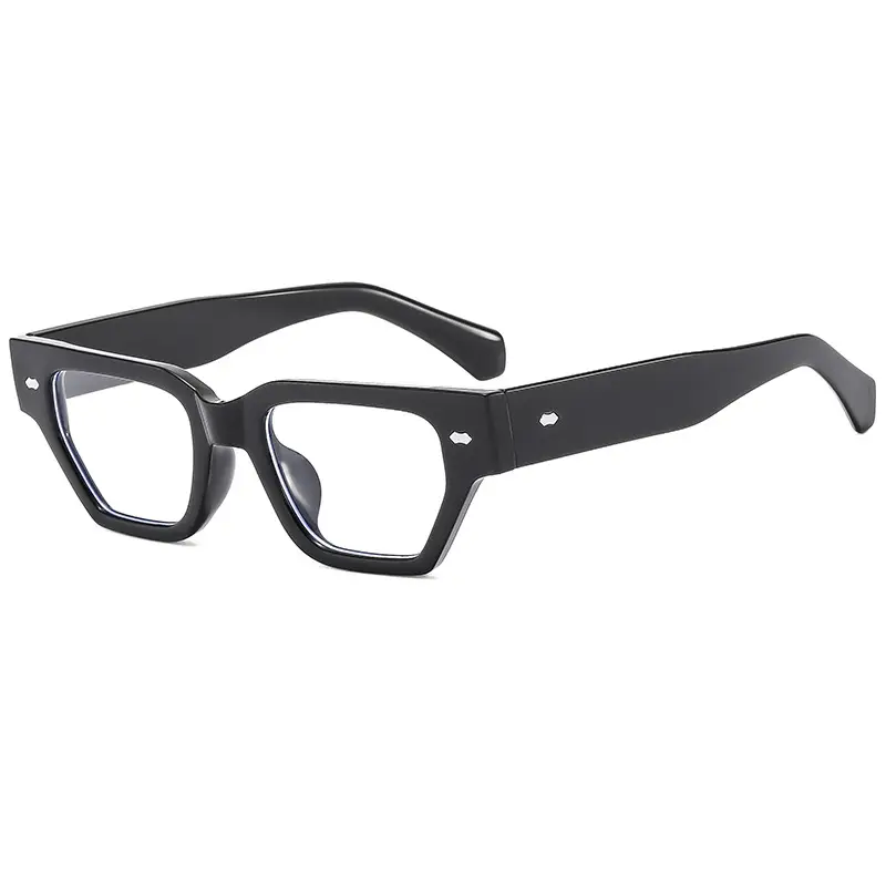 Trendy Square Frame Sunglasses with Rivet Decor - Image 9