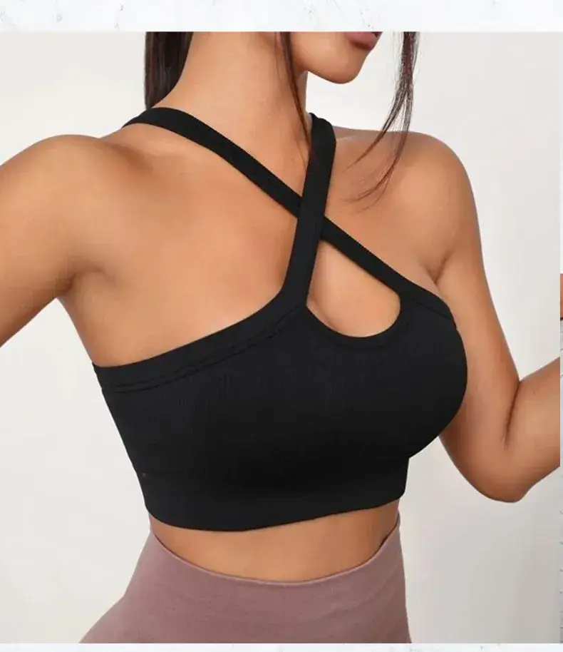 Green Elf Seamless Cross Bra with Removable Pads — feature 11