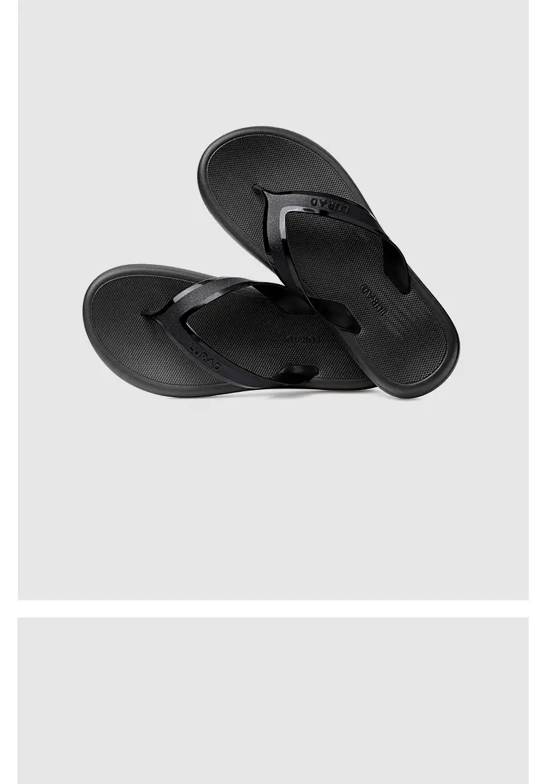 Flip-flops men's summer non-slip durable wear-resistant outer wear high-end beach shoes slippers new flip-flops — feature 5